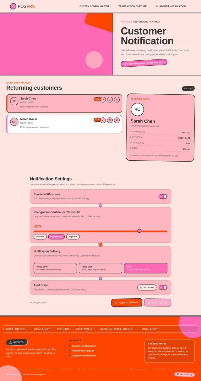 Customer Notification