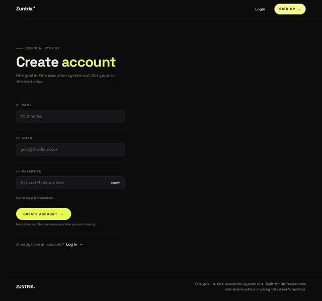 Sign Up