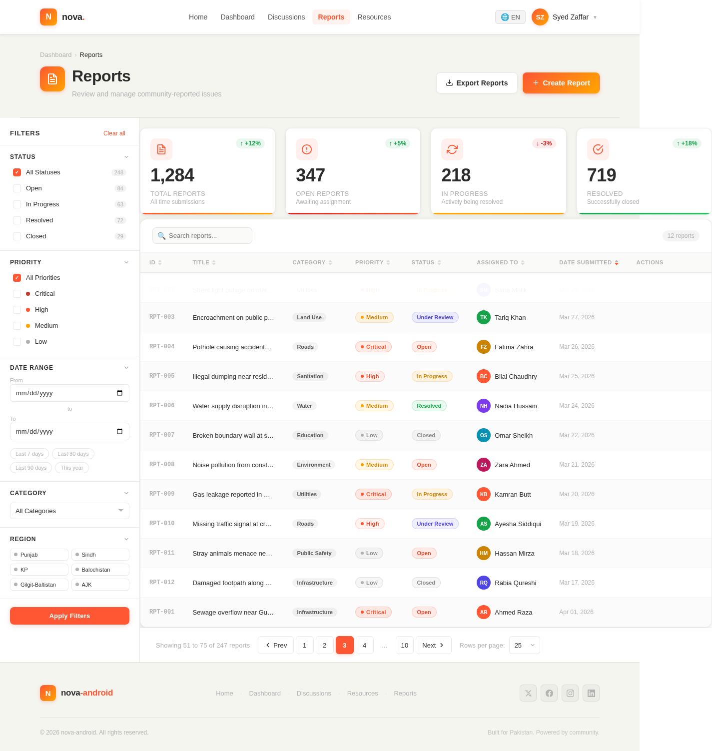 Reports design preview