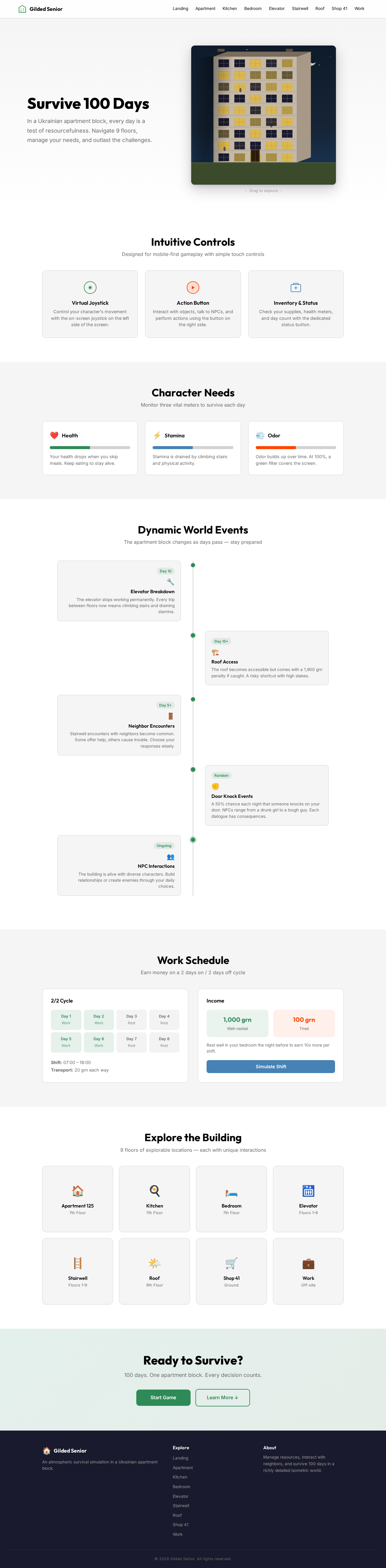 Landing design preview