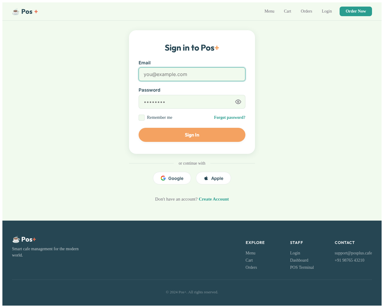Login design preview