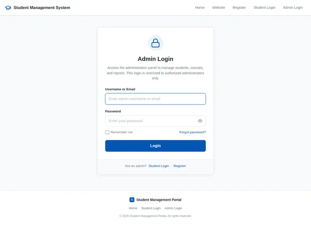 Admin Login
