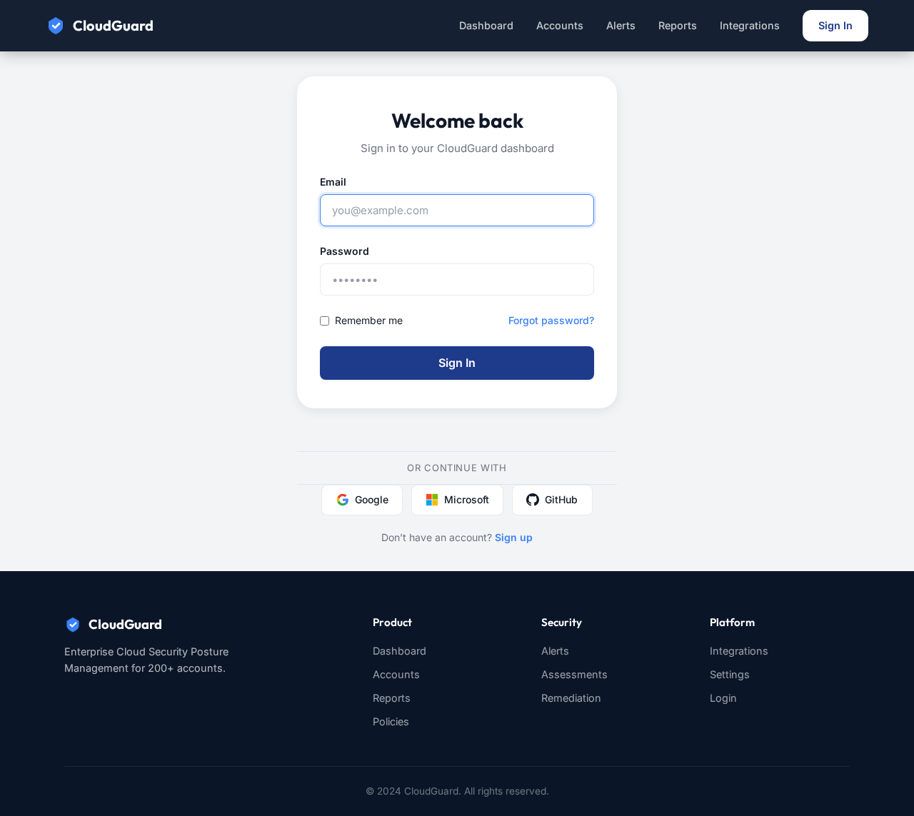 Login design preview