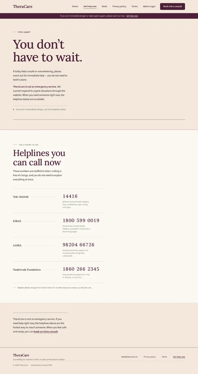 Get help now