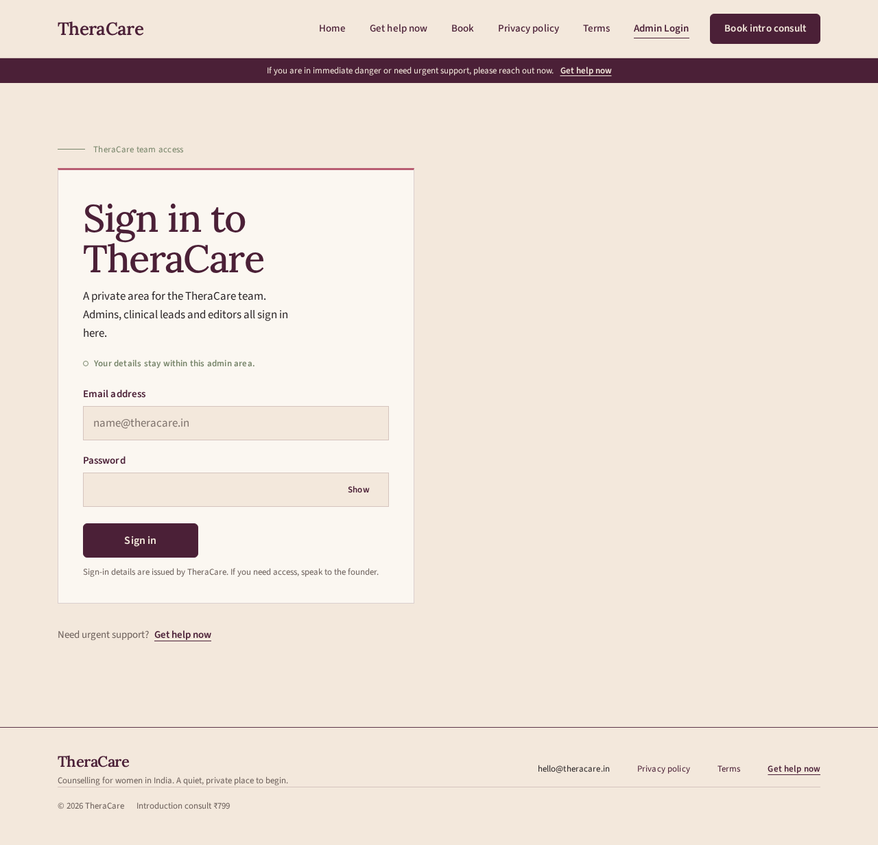 Admin Login design preview
