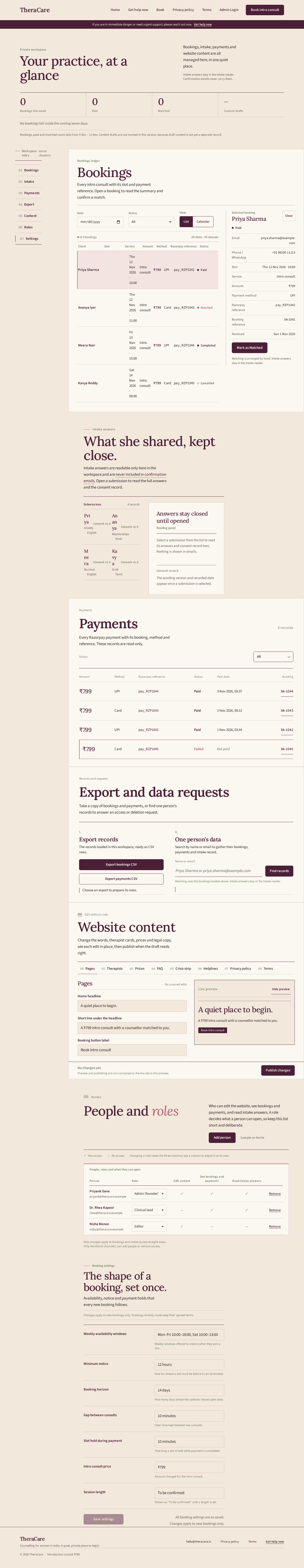 Admin design preview