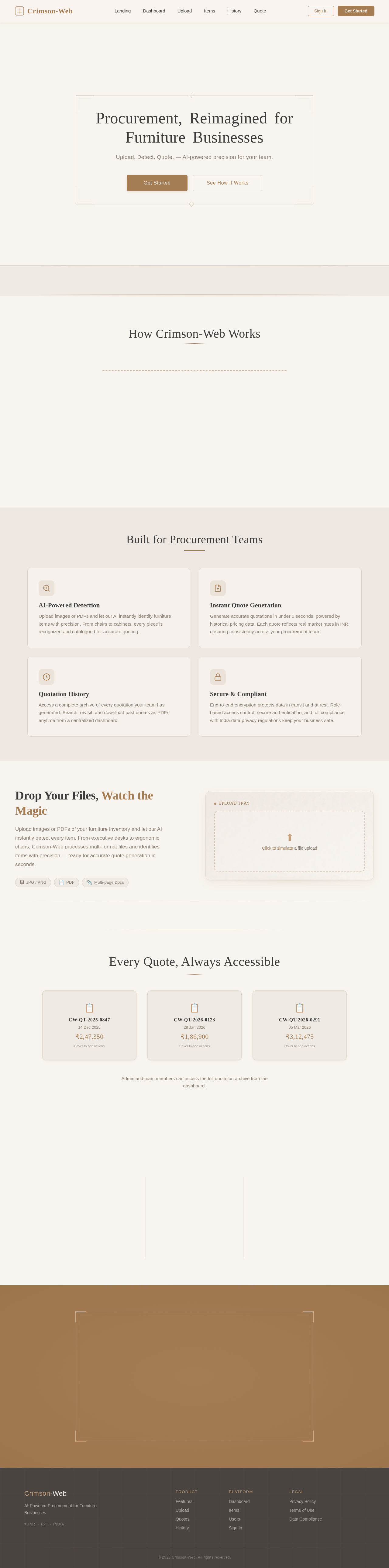 Landing design preview
