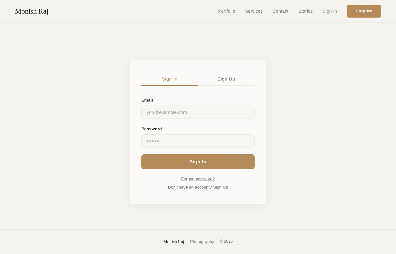 Authentication design preview