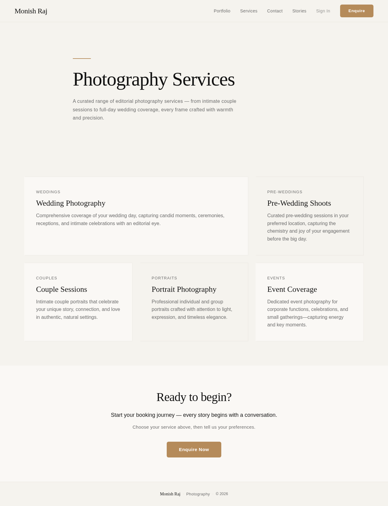 Services design preview