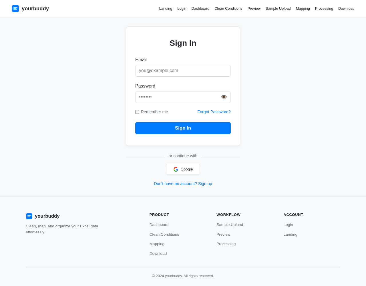 Login design preview