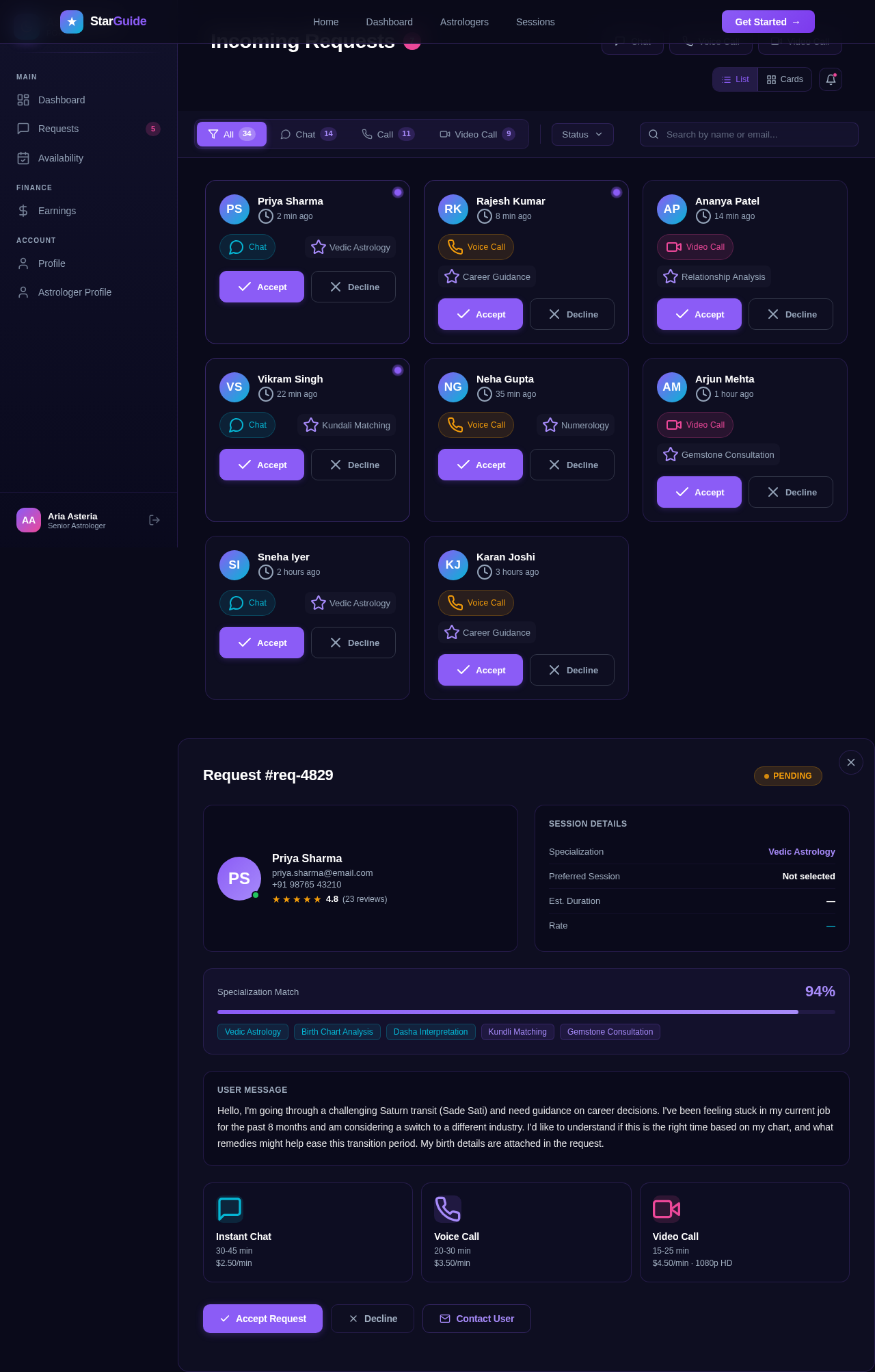 Requests design preview