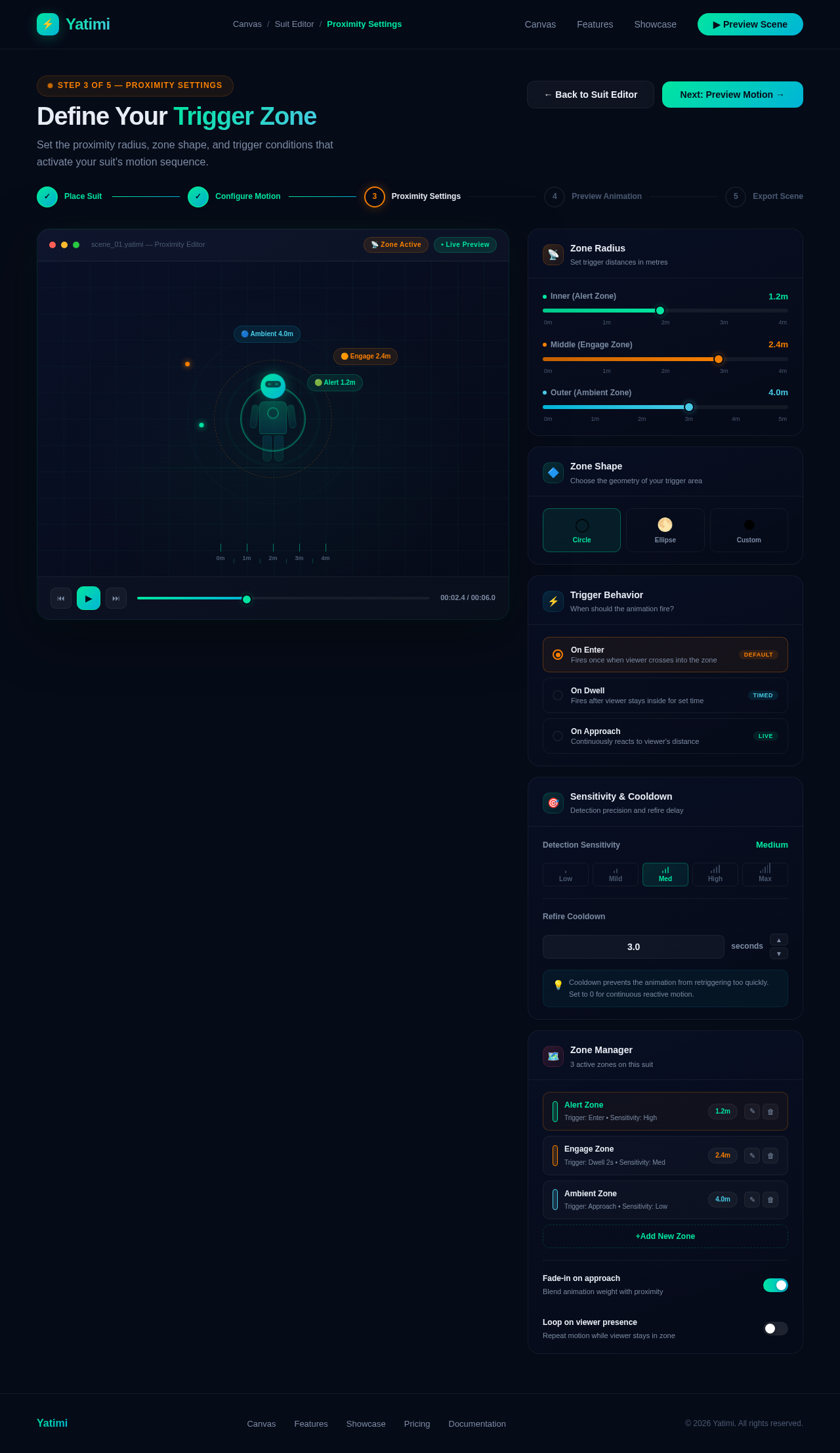 Proximity Settings design preview
