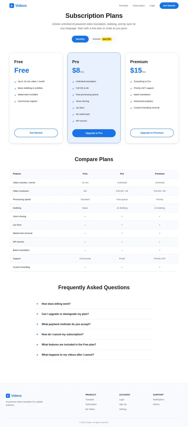 Subscriptions