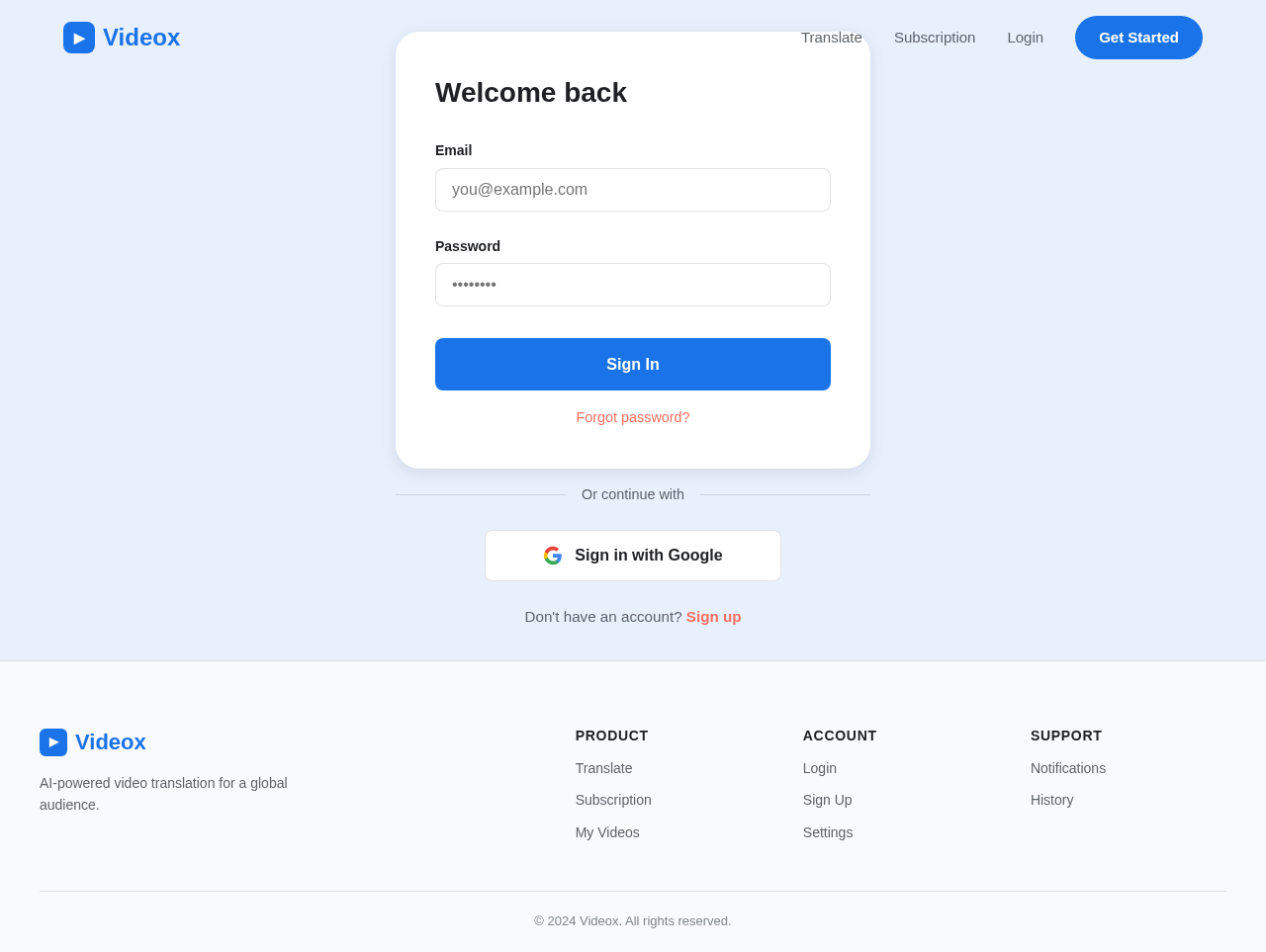 Login design preview