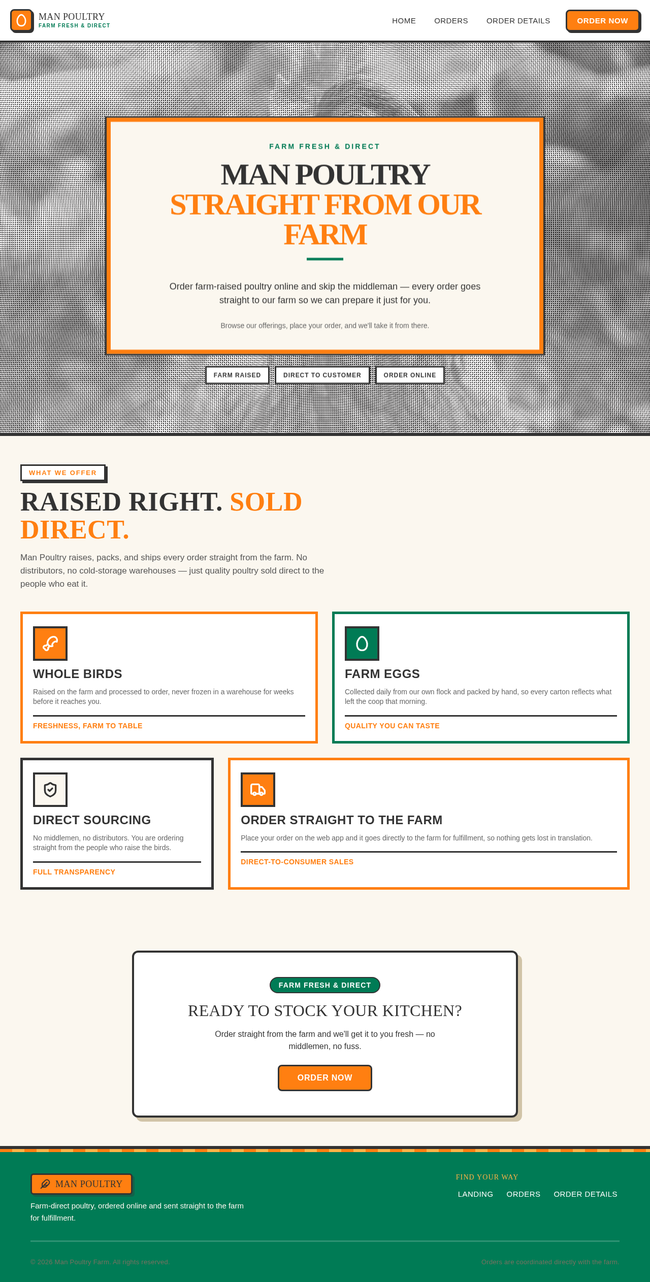 Landing design preview