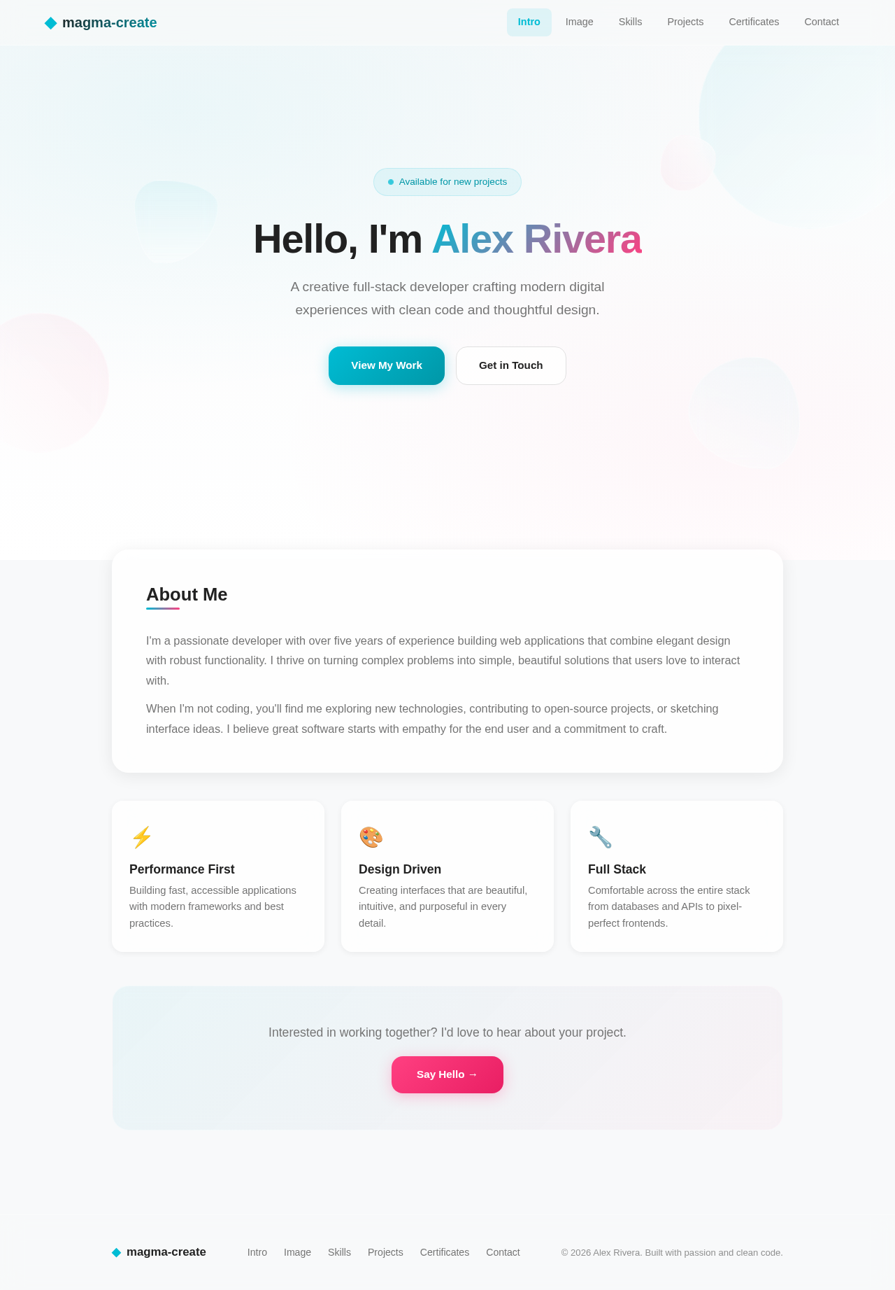 Intro design preview