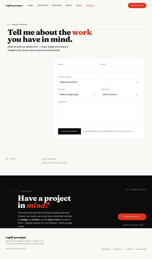 Contact Page