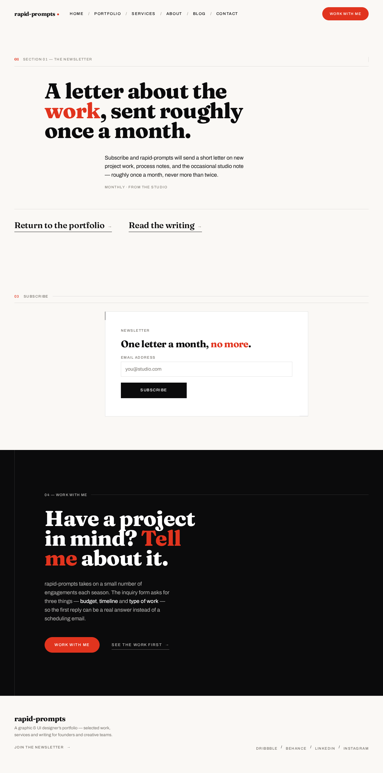 Newsletter design preview