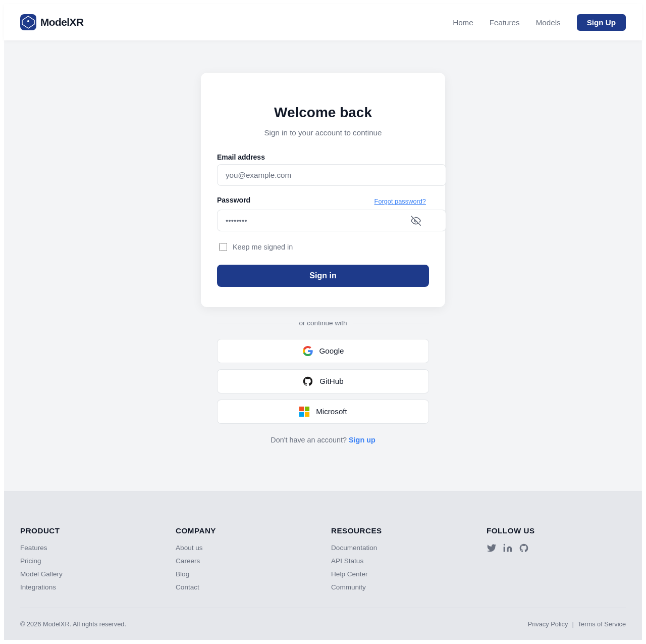 Login design preview