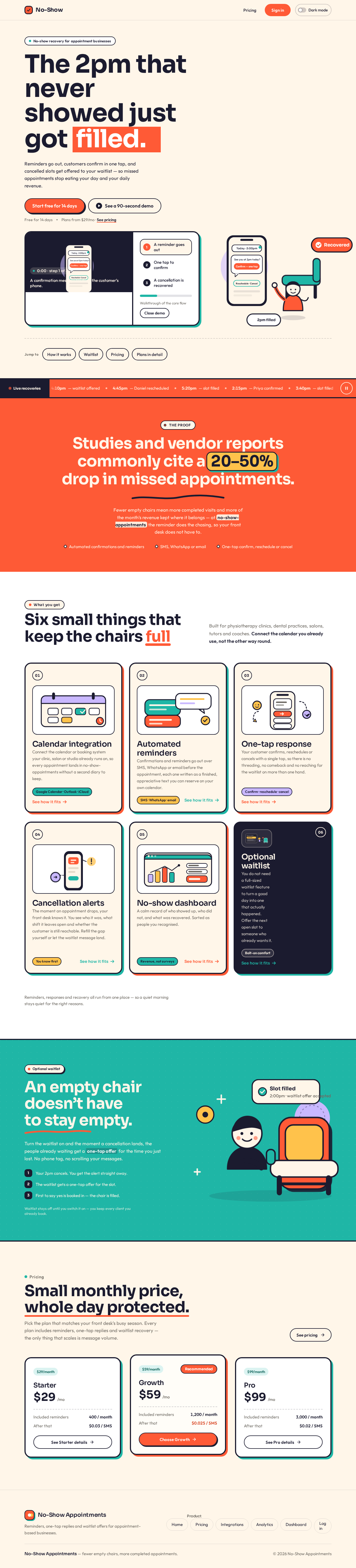 Landing page design preview
