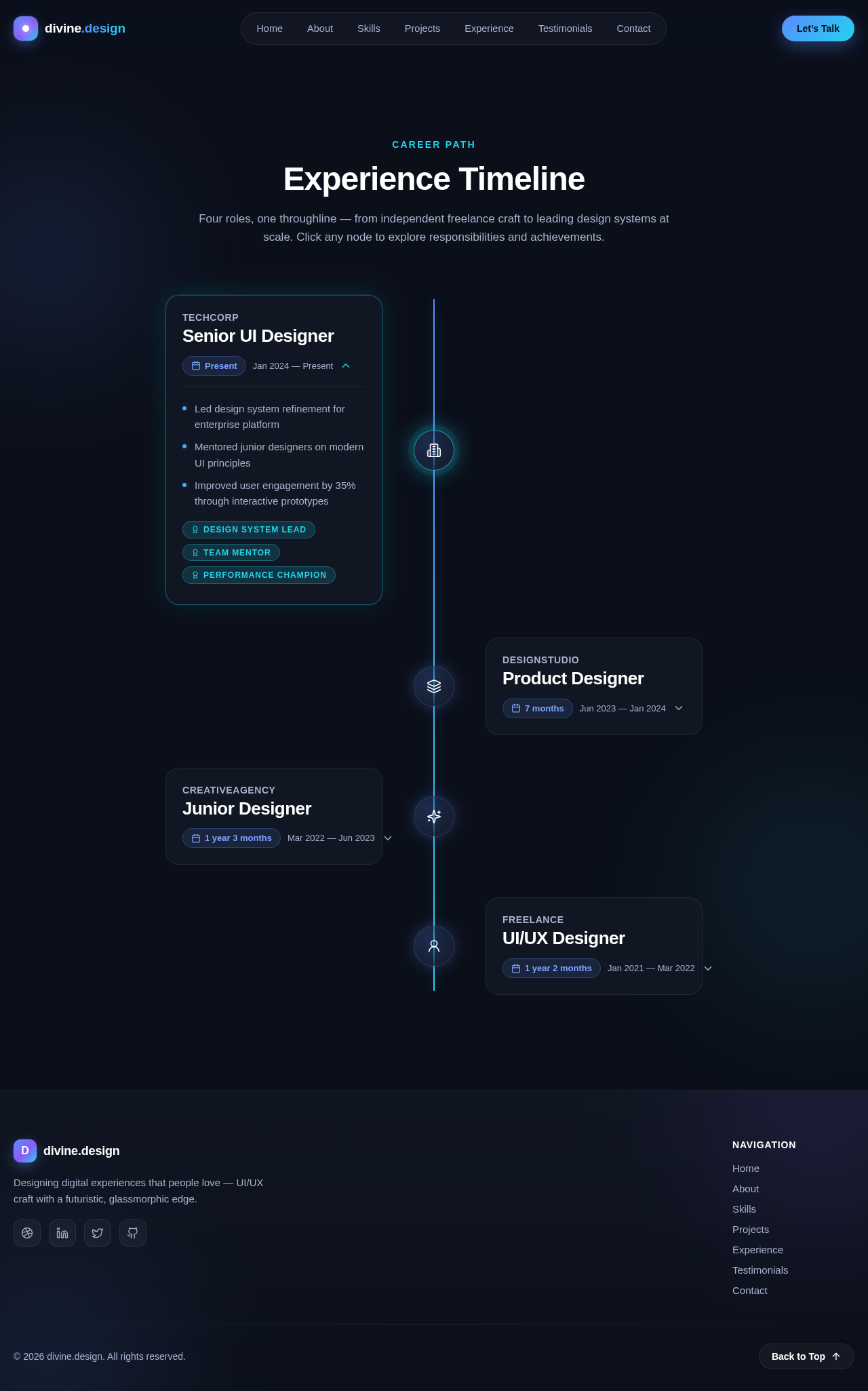 Experience design preview