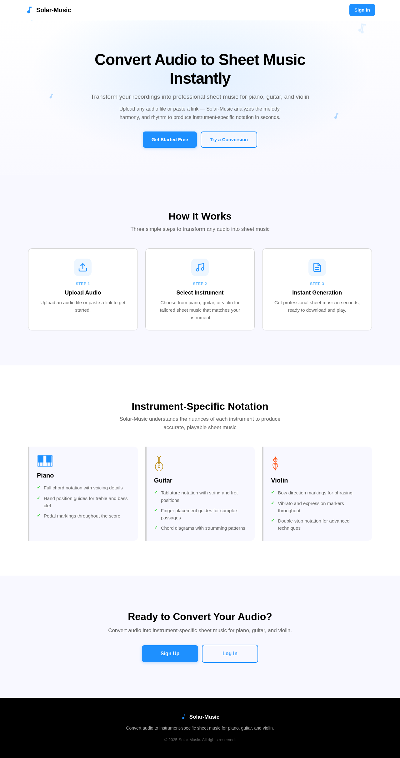 Landing design preview