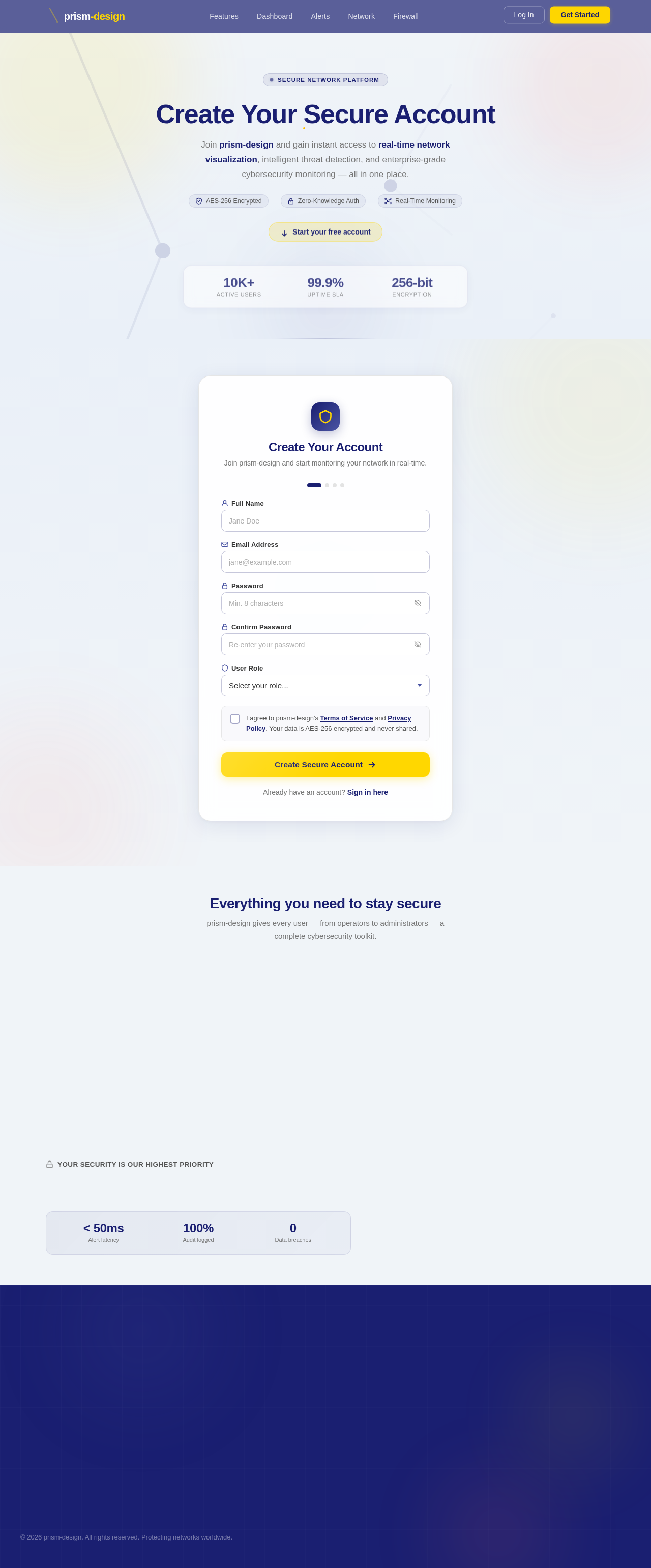 Signup design preview