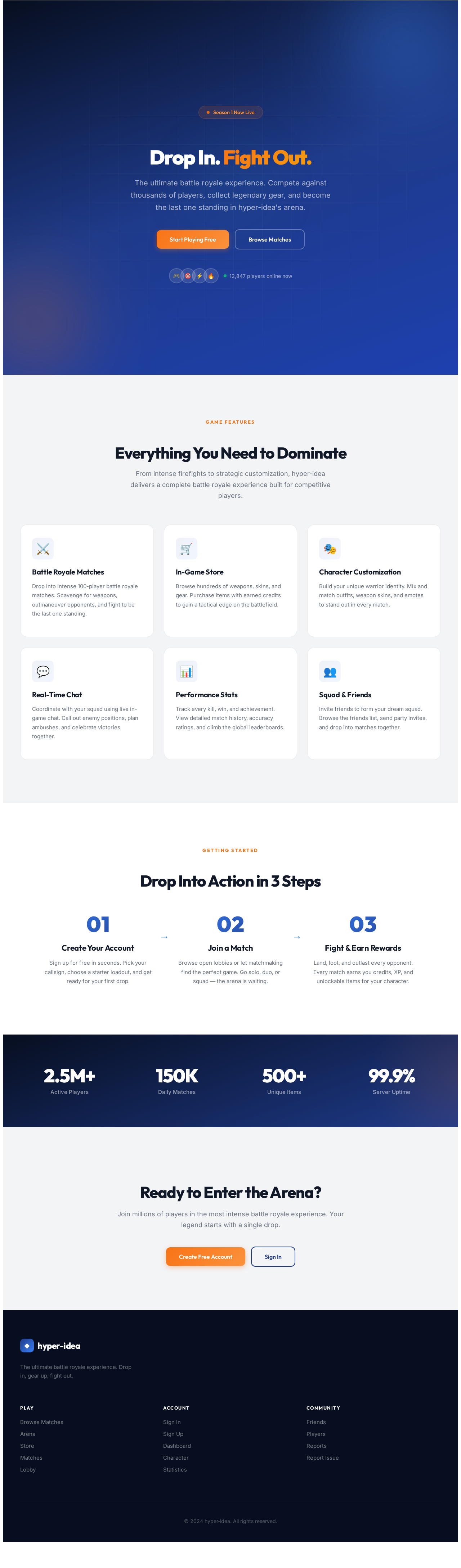 Landing design preview