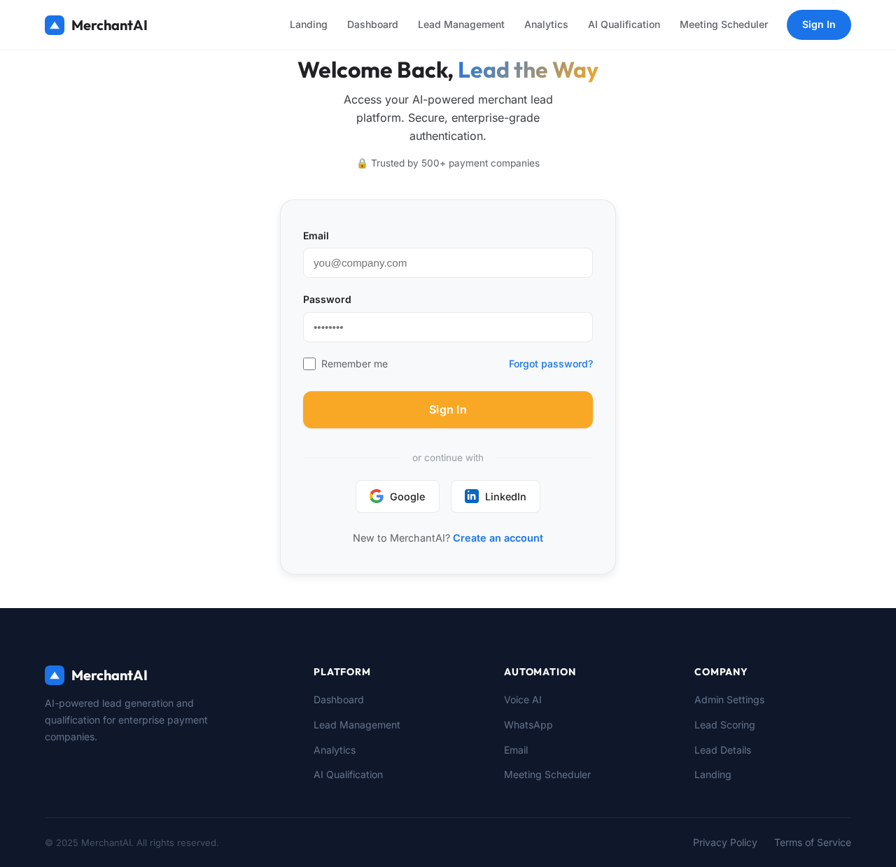 Login design preview
