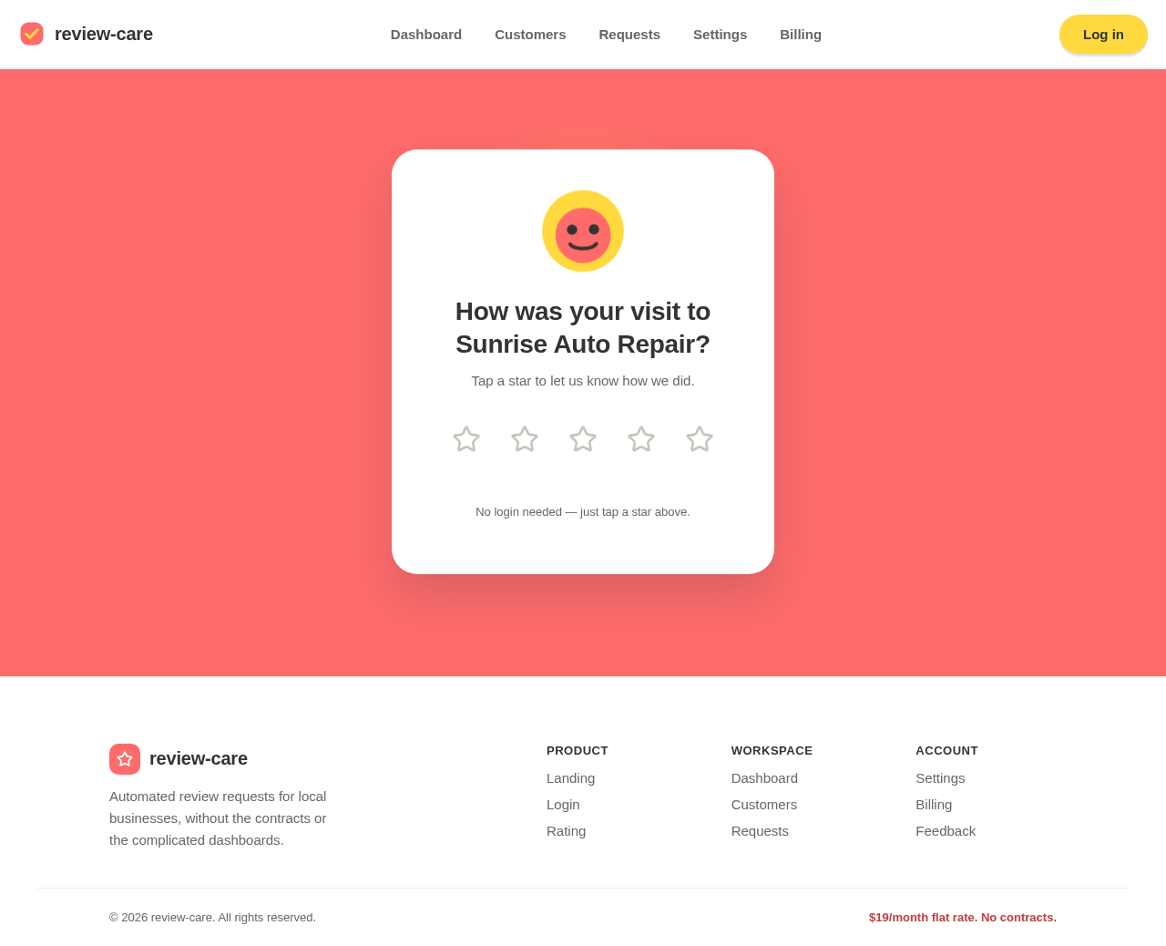 Rating design preview