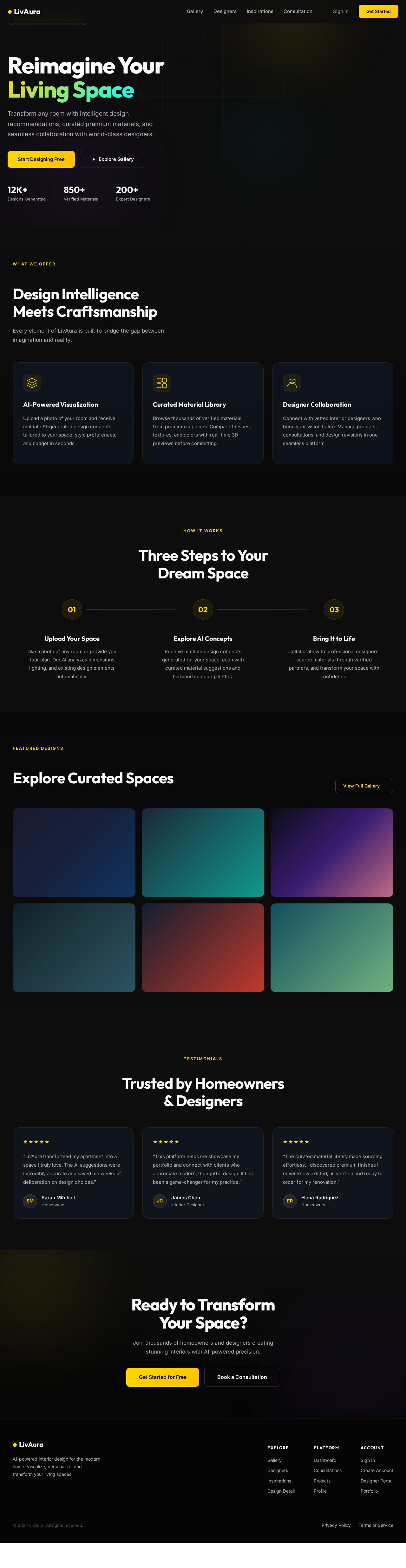 Landing design preview