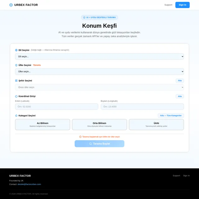 Location Search and Results