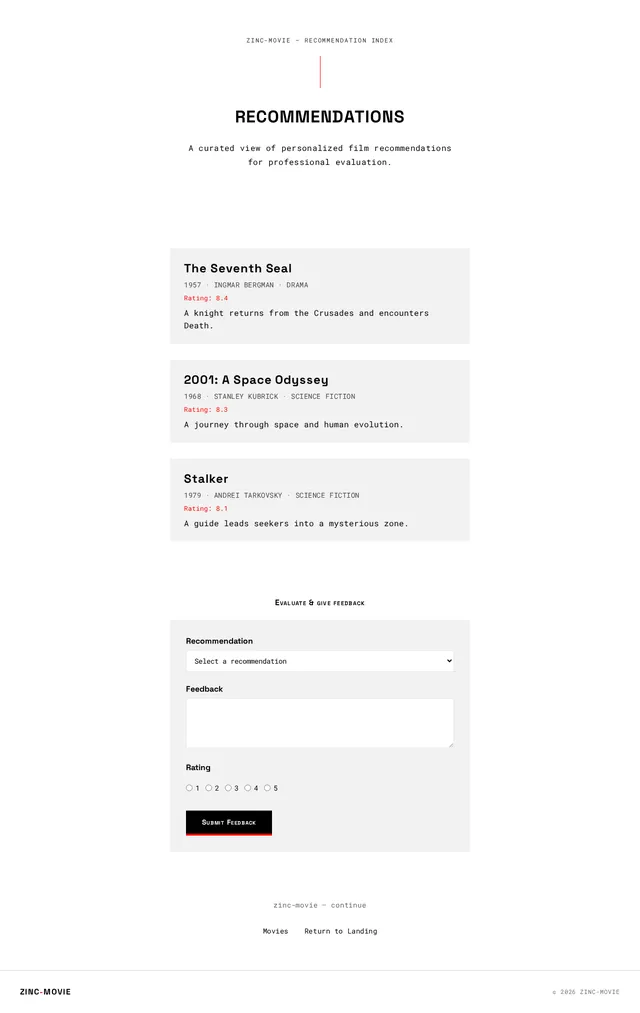 Recommendations