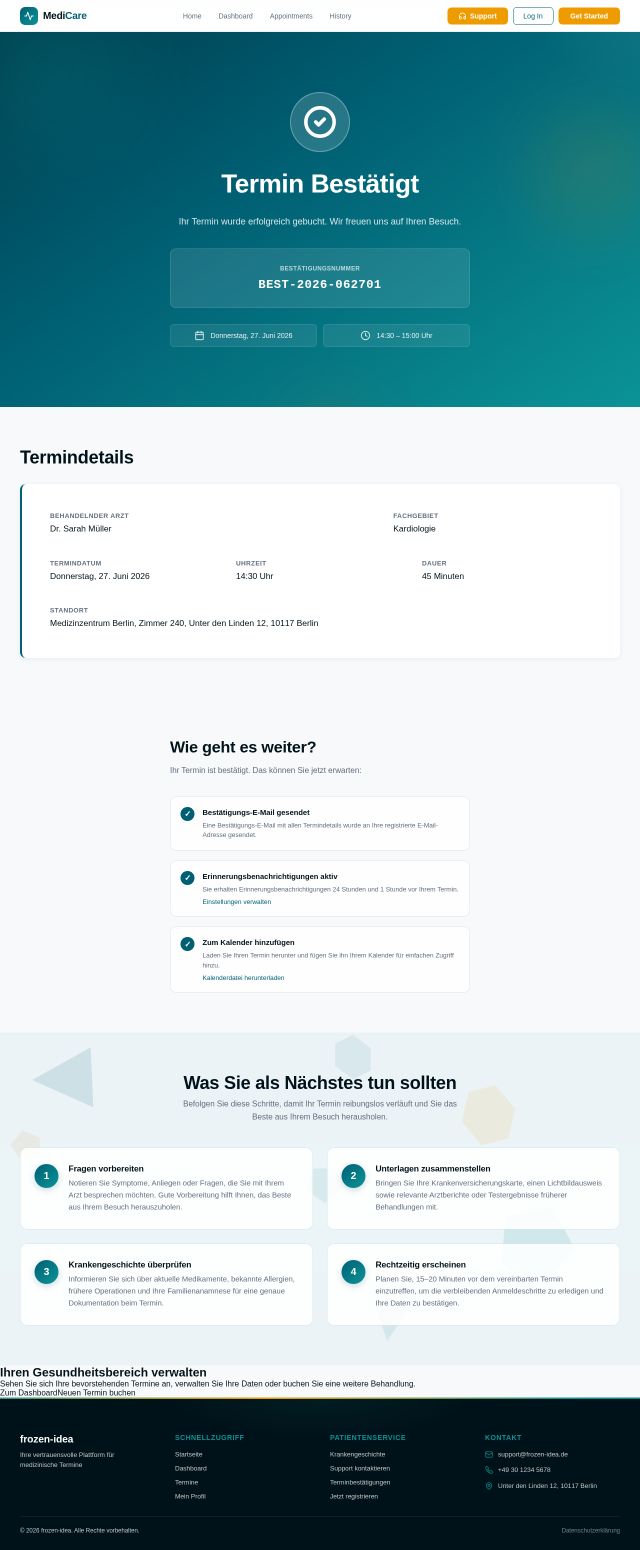 Confirmation design preview