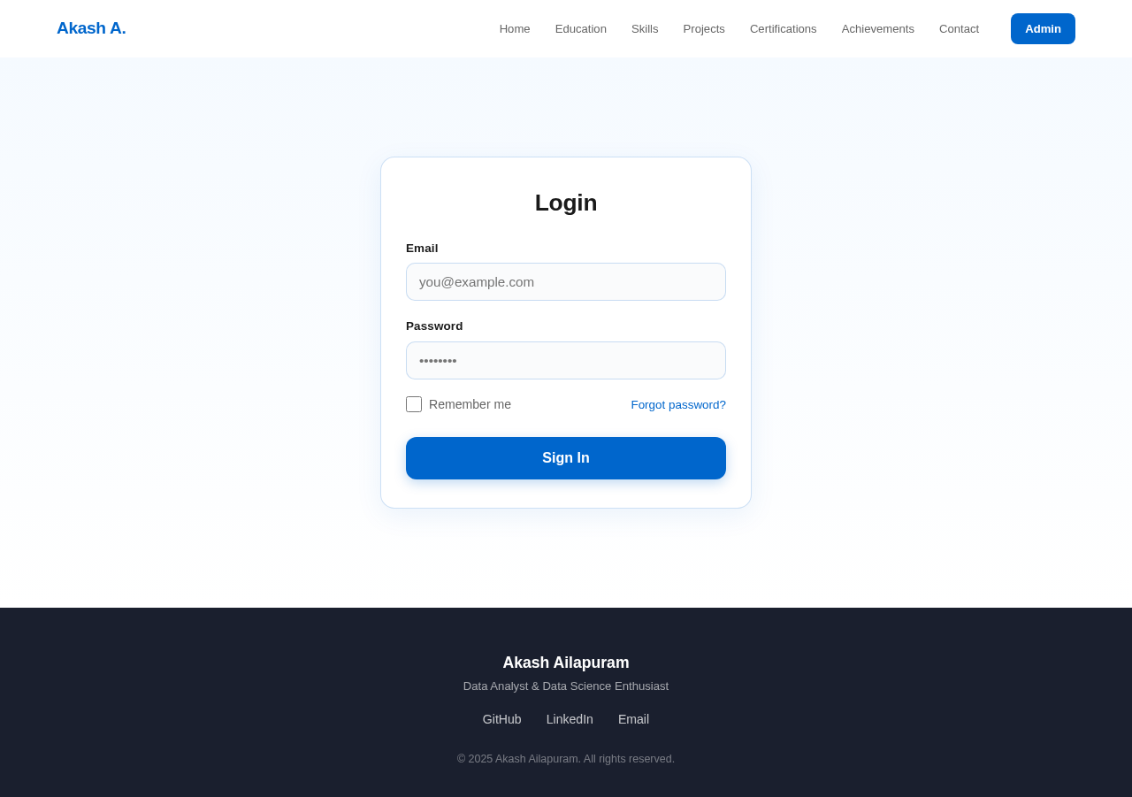 Login design preview