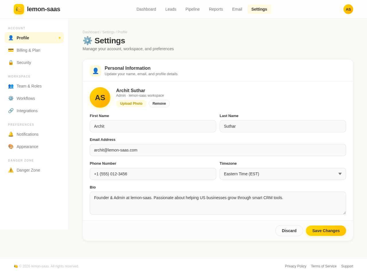 Settings design preview