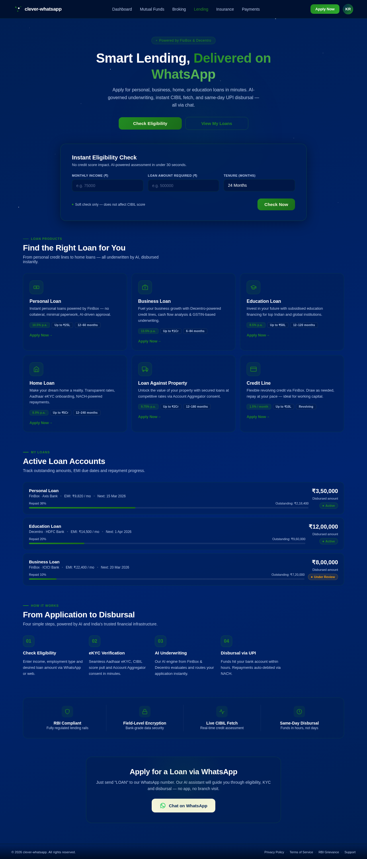 Lending design preview