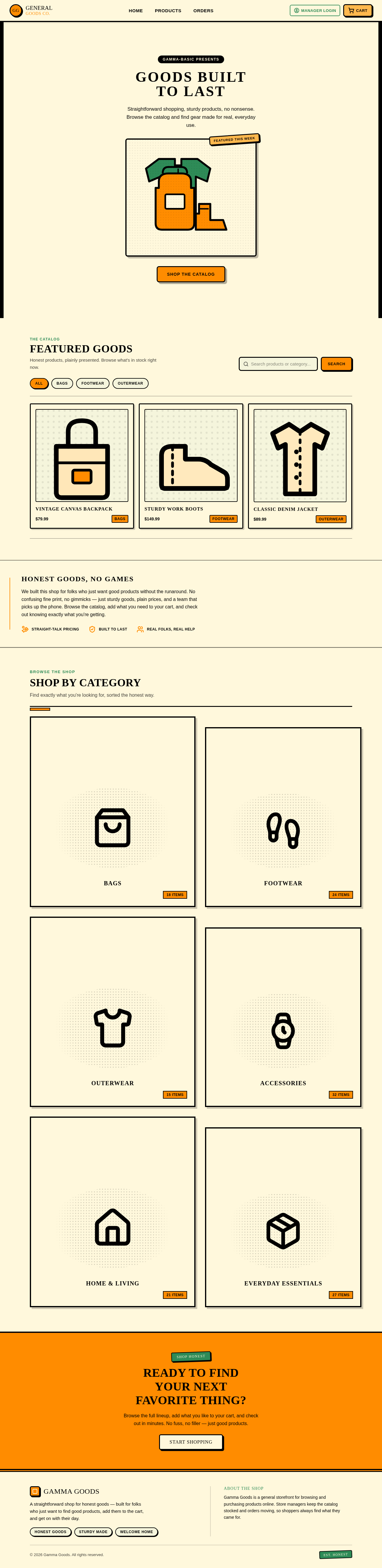 Landing design preview