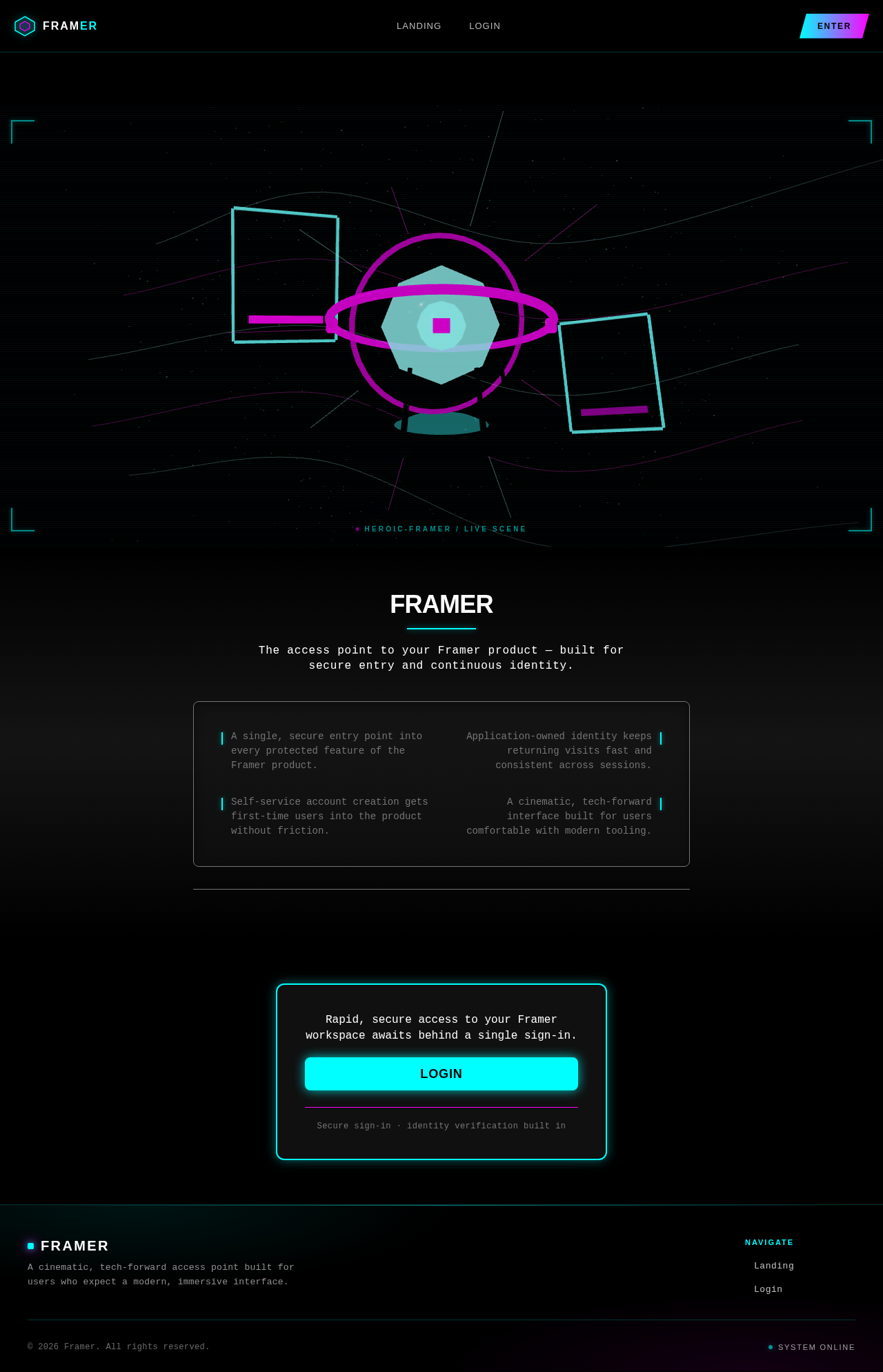 Landing design preview