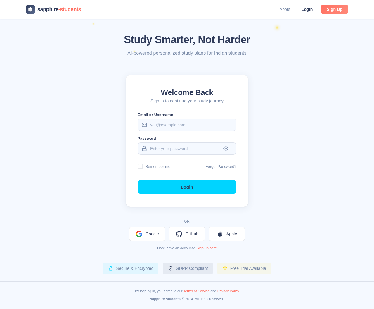 Login design preview