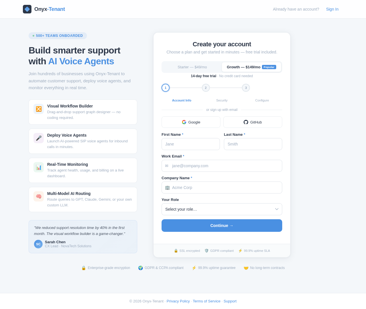 Signup design preview