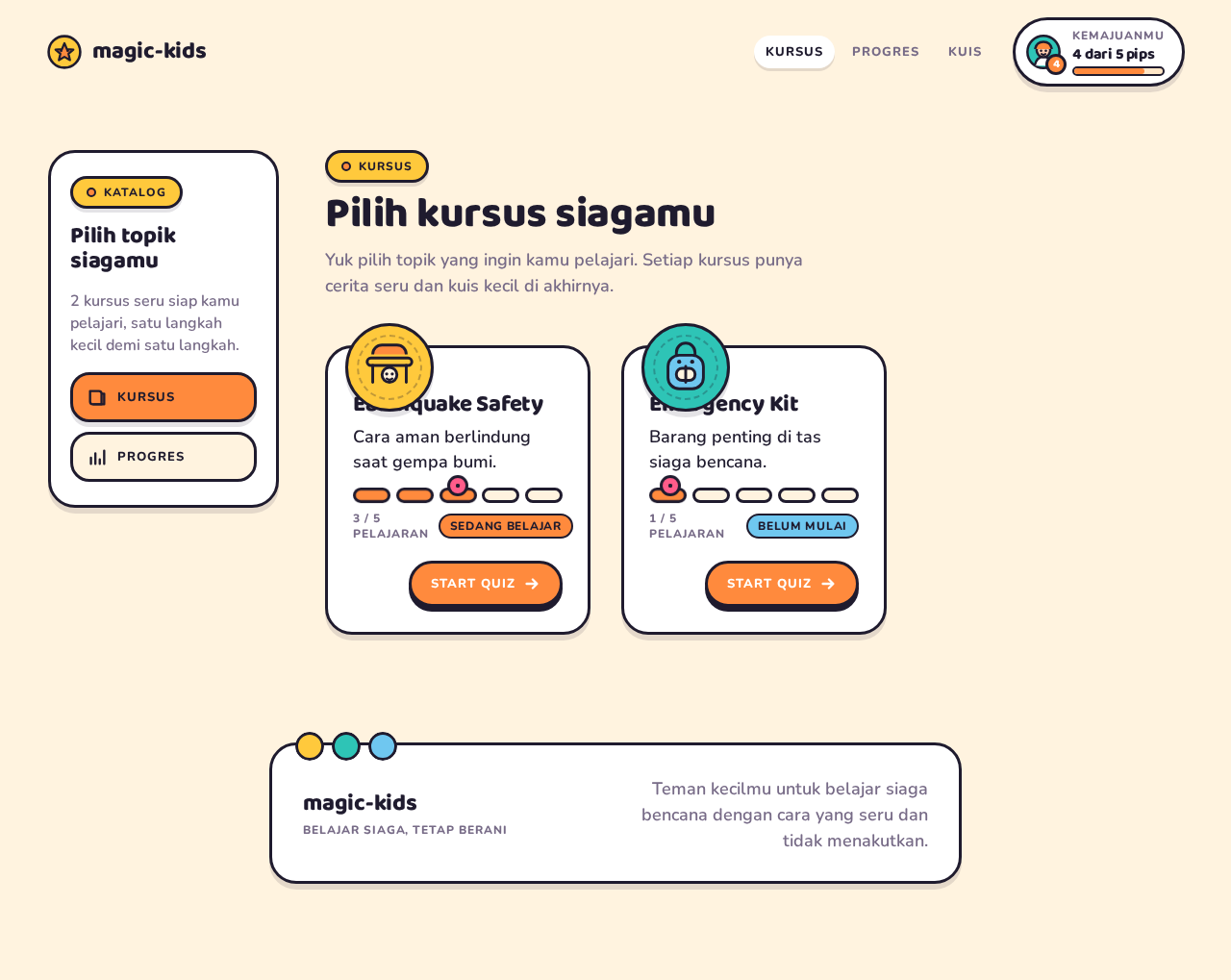 Courses design preview