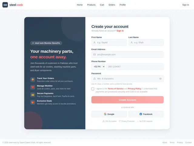 Signup
