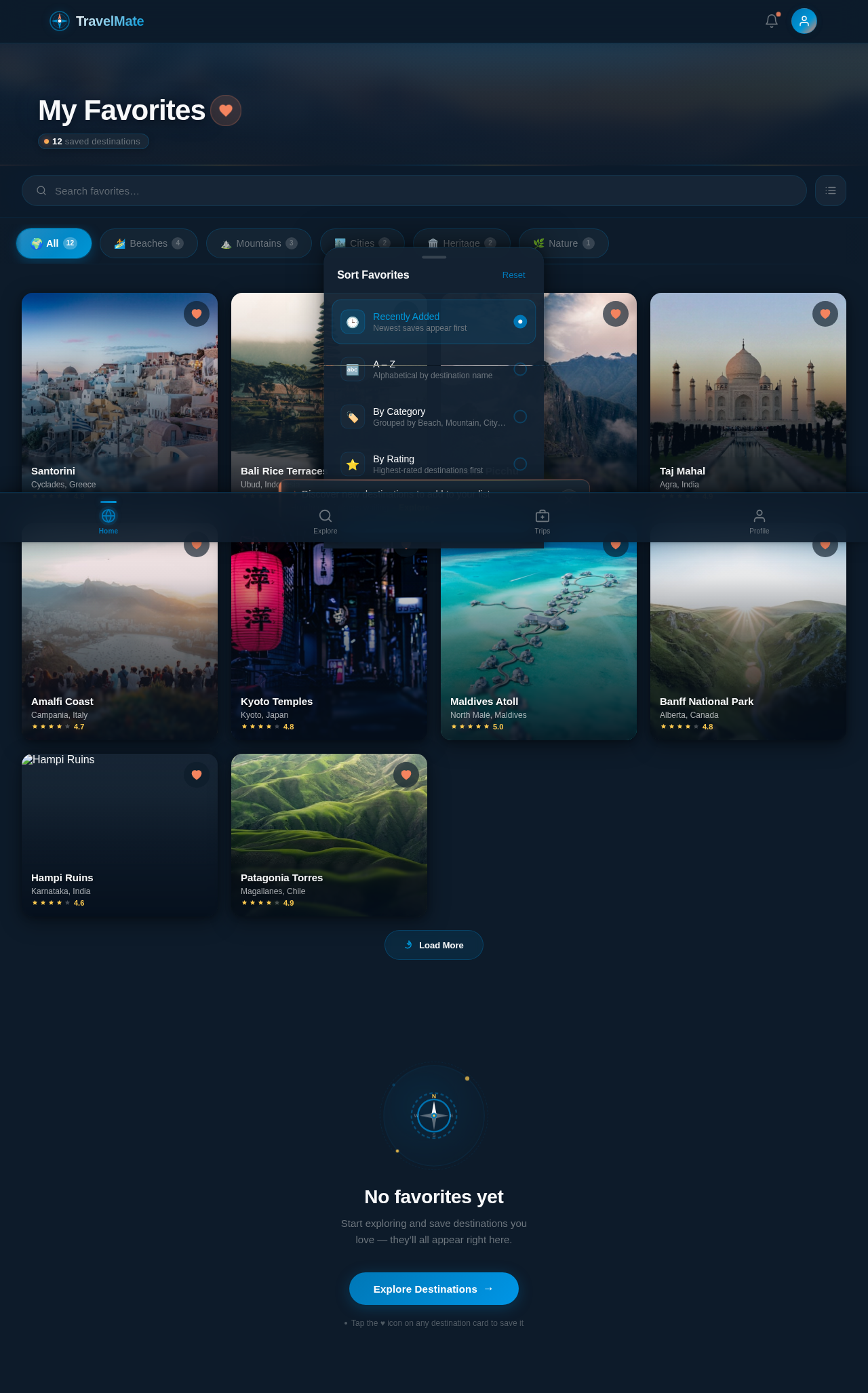 Favorites design preview