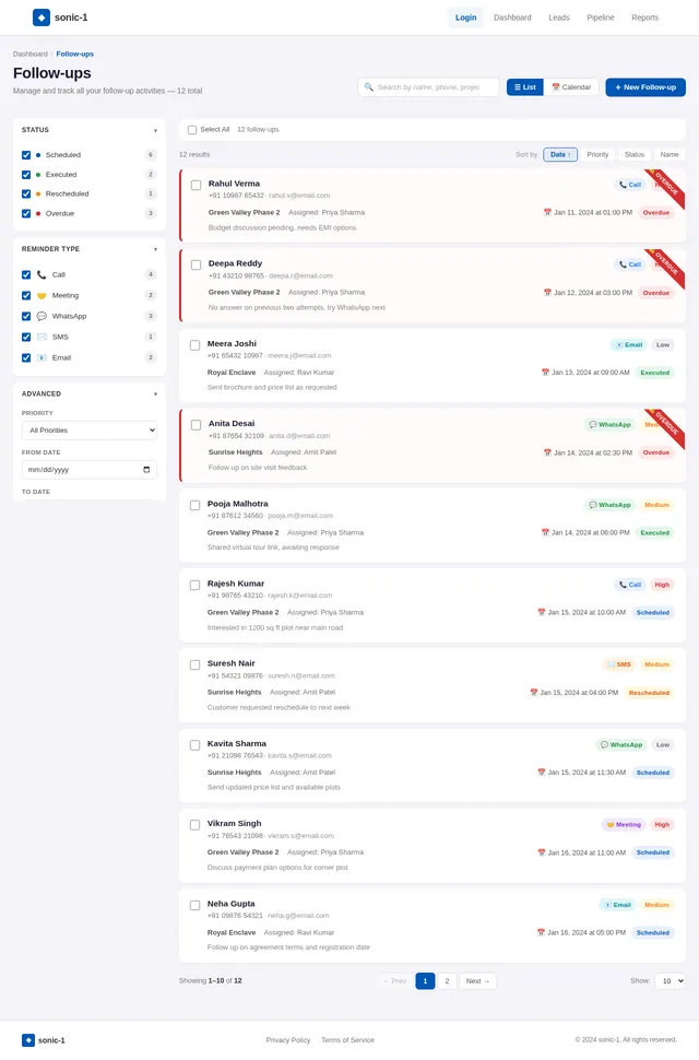 Follow-ups