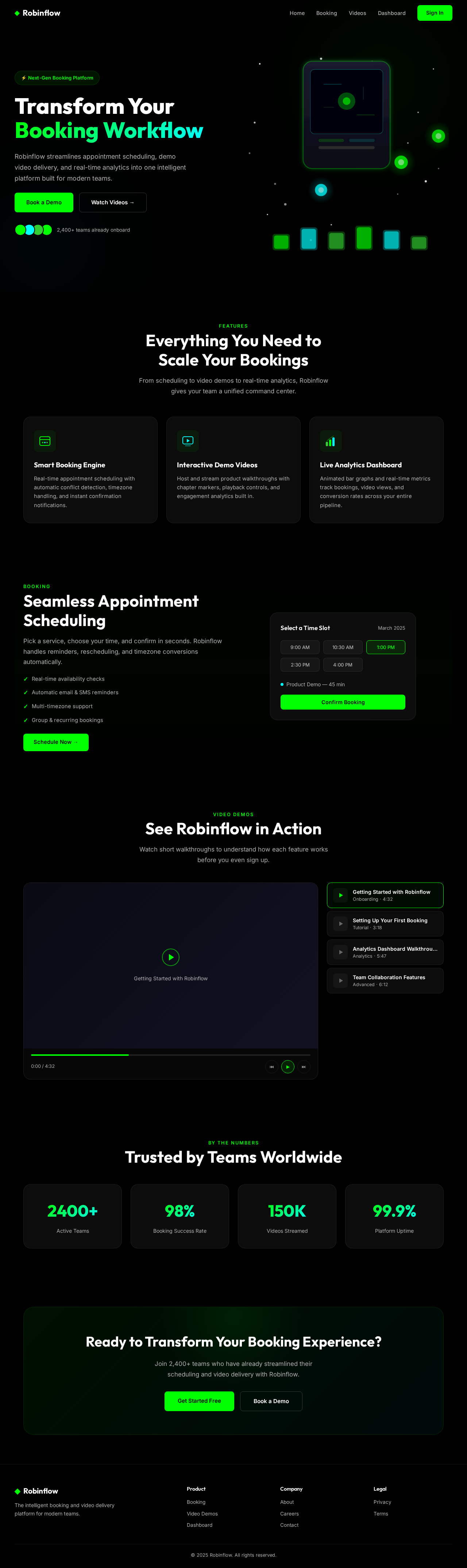 Landing design preview