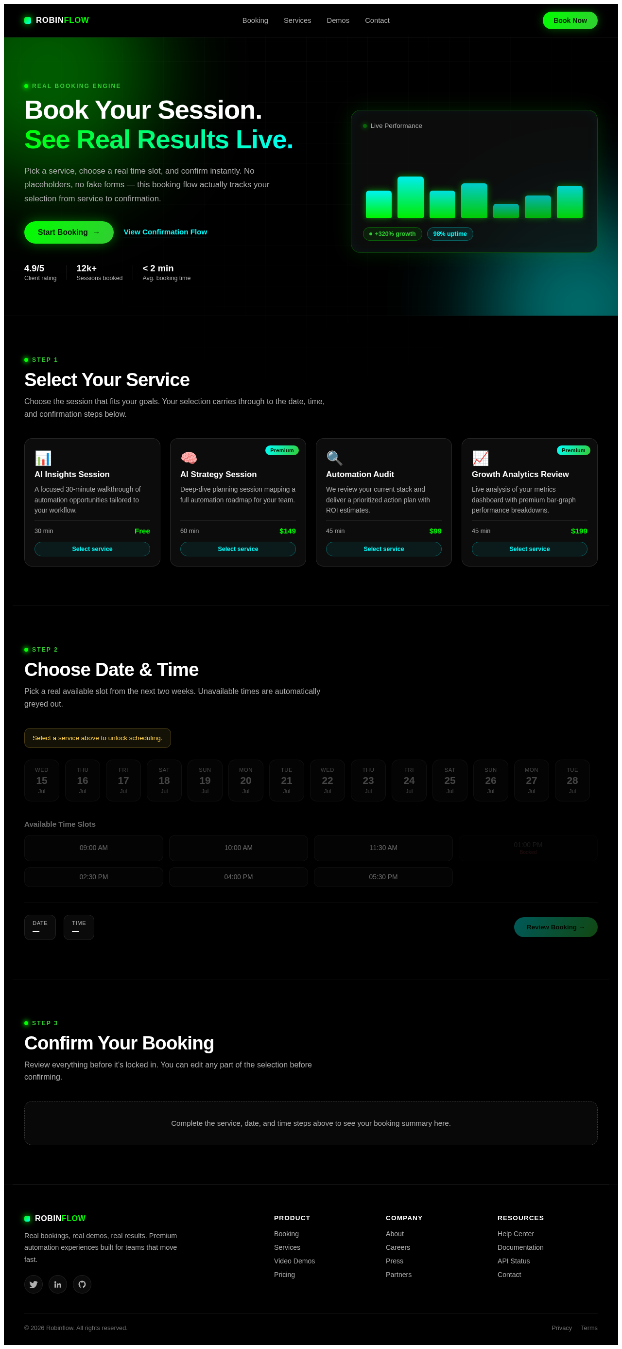 Booking design preview