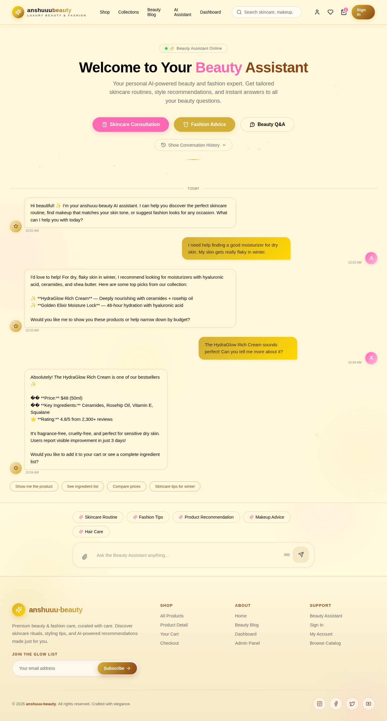 Chatbot design preview