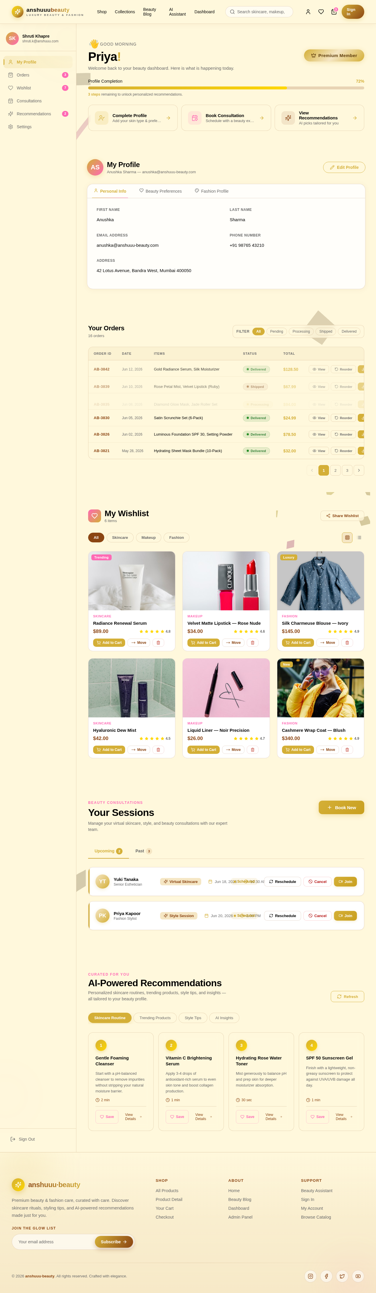 Dashboard design preview