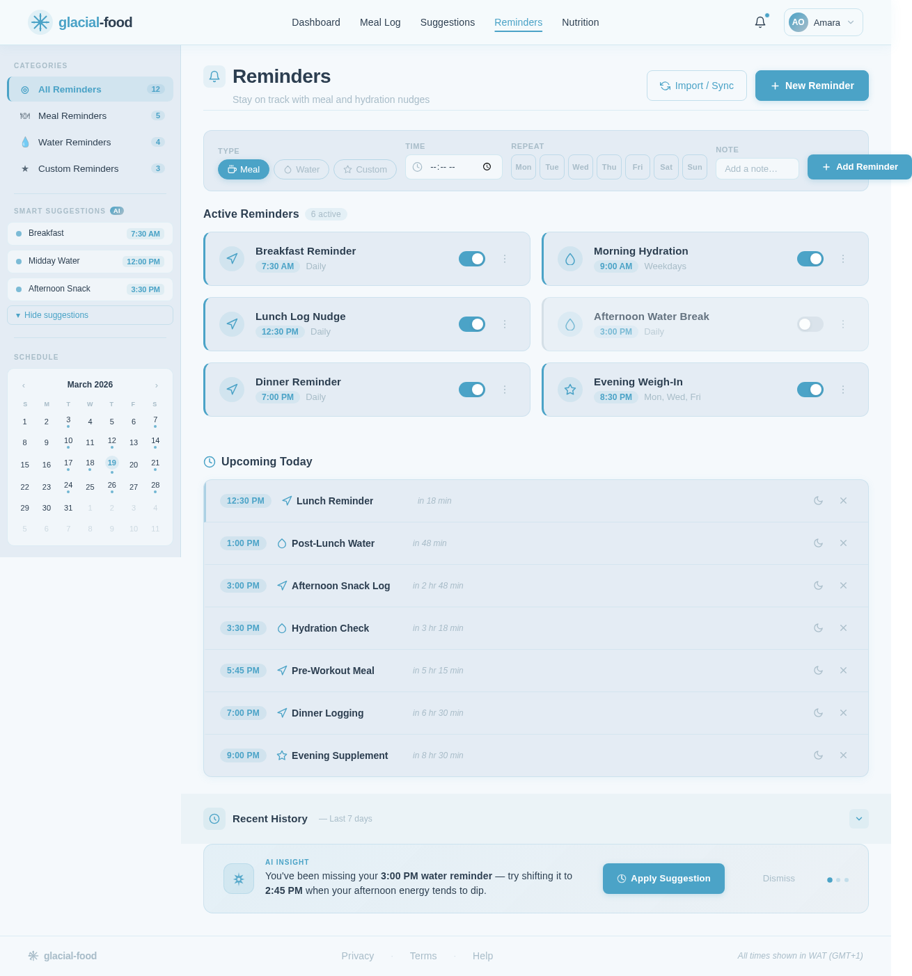 Reminders design preview